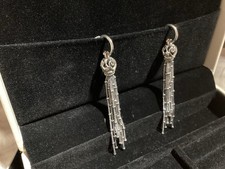 Pandora Ohrringe Halbcreolen+Einhänger TASSEL
