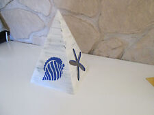 Windlicht, Teelichthalter, Pyramide, Deko, Keramik