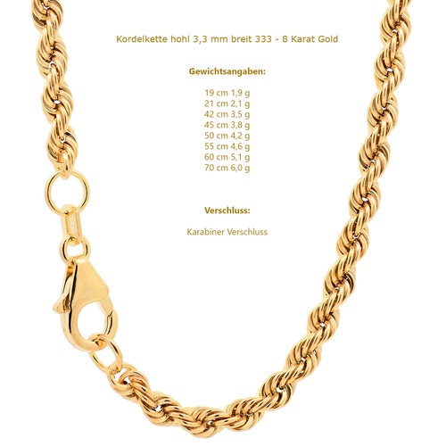 Edle goldkette kordelkette - edle,