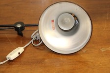 ALTE INDUSTRIELAMPE WERKSTATTLAMPE  TISCHLAMPE
