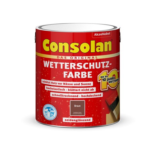 Consolan wetterschutzfarbe 5 - wetterschutzfarbe, 2,5