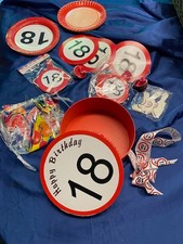 Dekoration zum 18. Geburtstag  tolles Paket im Geschenkkarton