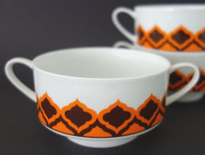 Melitta Hamburg / Form 20 Türme - 1 Suppentasse braun orange