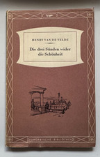 Van de Velde, Henry - Die drei Sünden wider die Schönheit - Max Rascher, 1918