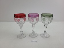 3x Weingläser Pressglas