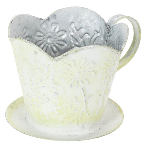 Pflanzgefäß metalltasse - pflanzgefäß,