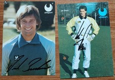 AKs von Uli Stein HSV Hamburger SV und Dieter Burdenski Werder Bremen signiert