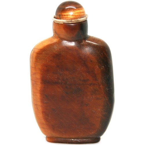 Snuff bottle tigerauge - snuff,