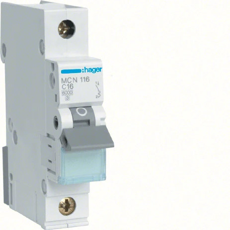 Hager mcn116e miniature - hager,