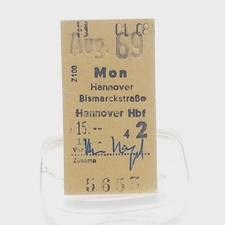 Fahrkarte vom 01.08.1969
