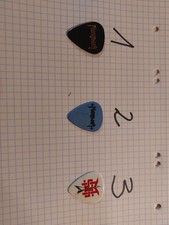 Manowar - guitar pick, Plec, Plektron -alte Tour - pic 1 schwarz
