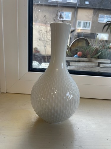 Vintage opalglas vase - vintage,