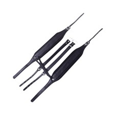 Leder gepolsterte akkordeon - leder,