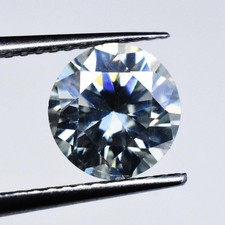 1,30 ct runder D Farbe VVS 7 MM facettierter Moissanit-zertifizierter loser...