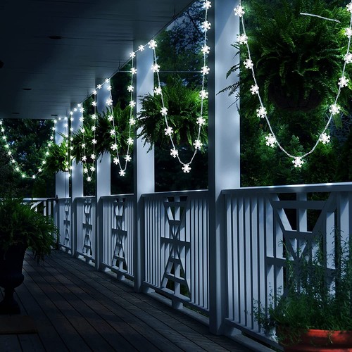 Led lichterketten schneeflocke - lichterketten,