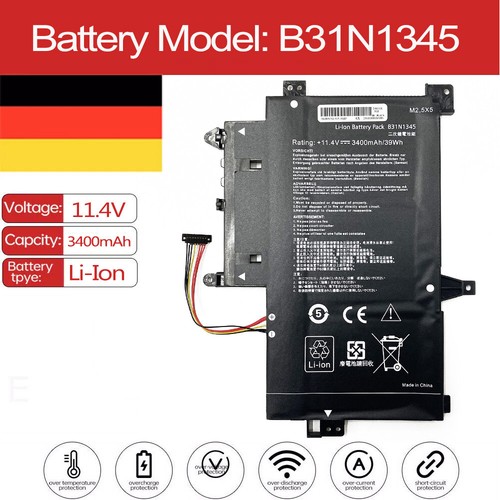 B31n1345 akku für asus - akku,