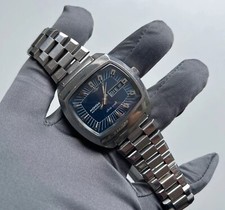 MONDIA Chris-Craft Day-Date Automatik HAU Blaues Blatt Stahlband Vintage RAR