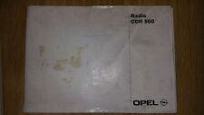 OPEL RADIO CDR500