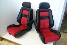 RECARO ERGOMED E PAAR LEDER MIT KLIMAPAKET UND 2 ARMLEHNE NEU BEZOGEN