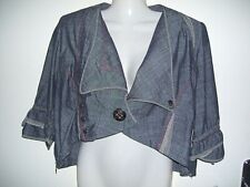 Jean-Marc-Philippe Bolero Kurzjacke Retro Jacke Ausgefallen Jeans Schwarz Gr.38