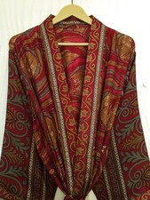 Reine Seide weinrot Kimono