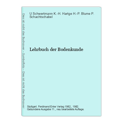 Lehrbuch der bodenkunde - lehrbuch,