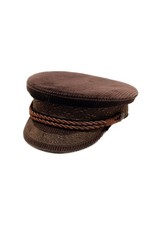 Balke Prinz Heinrich Mütze Braun Kapitänsmütze Cord Kord - Gr.54 / NEU