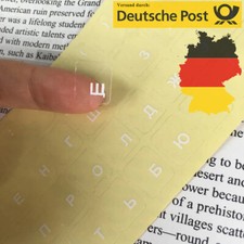 Russische Tastaturaufkleber Kyrillisch Русские наклейки Transparent PC Laptop 