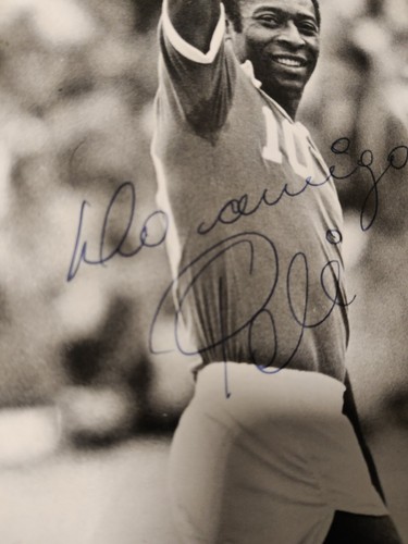 Pele original handsigniertes - -,