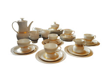 ✅ Tee Service Geschirr Set | 36 T. | THOMAS-Porzellan Gold Dekor | ca. 60er J.
