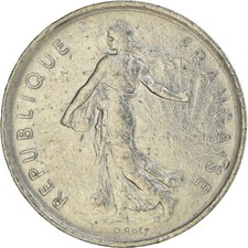 [#955340] Münze, Frankreich, 5 Francs, 1971, S, Copper-nickel, KM:926a.1, Gadour