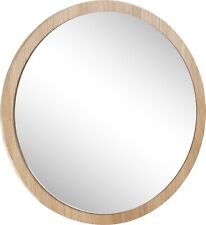 MCA furniture Wand Deko Glas Spiegel AGRA Massivholz Glas Eiche 40cm