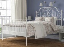 IKEA Bett LEIRVIK 140x200 cm weiß