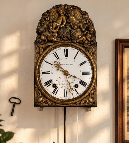 Antike comtoise wanduhr martin - comtoise,