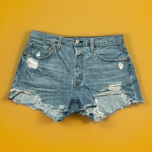 Levi 501 hotpant destroyed - 501,