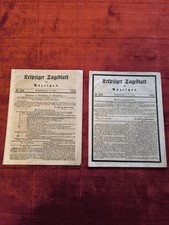 2Alte Leipziger Tageblatt,von 1854!!