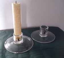 ikea 2 kerzenhalter glas