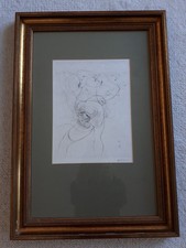 Hans Bellmer Original-Radierung auf Bütten handsigniert im Rahmen