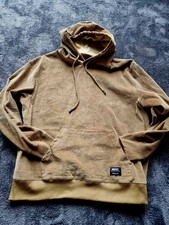 ? WeSC Cord Hoodie Sweat Shirt | Men’s L | Woman XL | Braun | New | Luxe Street