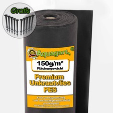 Unkrautvlies Gartenvlies Mulchvlies Bodengewebe 150g PES UV Beständig Unkraut %%