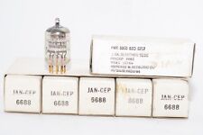 Vintage MIL spec Amperex JAN-CEP 6688 / E180F Röhre Vaccum Tube, Gold Pin, NOS