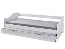 Kojenbett inkl. extra Bett 2x Lattenroste Kiefer weiss lackiert