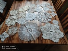 Häckeldeckchen Spitzendeckchen 24 Stück Deckchen Konvolut Tischdeckchen