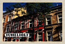 Holzschild 12x18 cm Düsseldorf Derendorf Gebäude Bildmotiv Reisemotiv Abenteuer 