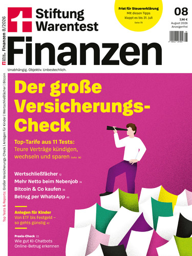 Stiftung warentest finanzen - warentest, 08