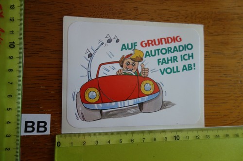 Alter aufkleber hifi radio - tv,
