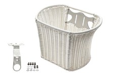 Fahrrad Korb Rattan Look vorn