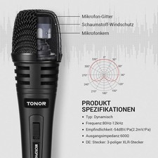 Tonor Dynamic Mikrofon 6mm