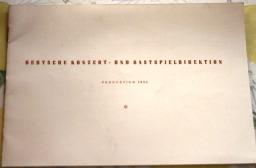Ddr 1954 heft konzert - 1954,