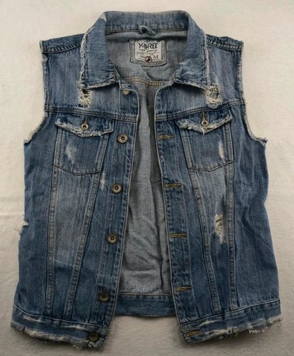 Three denim jeans weste - weste, gr